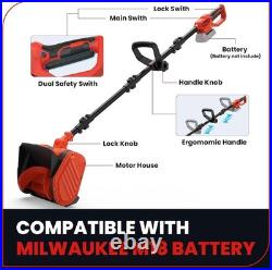 Electric Snow Shovel for Milwaukee M18 18V Battery, 11 Brushless Snow Blower wi