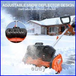 Electric Snow Shovel with Wheels 40V 16.5 Brushless Cordless Snow Blower 25.0