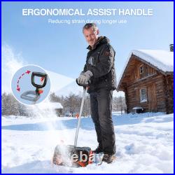 Electric Snow Shovel with Wheels 40V 16.5 Brushless Cordless Snow Blower 25.0