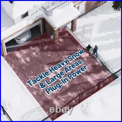 Electric Snow Thrower 20, 180° Rotating Chute & Dual LED Lights for Driveways