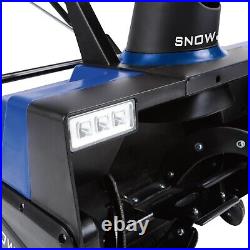 Electric Snow Thrower 22-Inch 15-AmpDual LED Lights Snow-Shredding Outdoor Tool