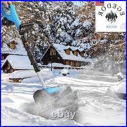 Electric Snow Thrower Power Shovel, Cordless Rechargeable Handheld Thrower