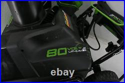 FOR PARTS Greenworks 2600402 Pro 80 Volt 20 Inch Snow Blower w Battery Charger