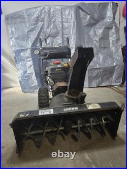 Gardenpro Loncin 420cc Two Stage Gasoline Snow Blower 42in Black Electric Start