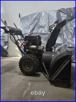 Gardenpro Loncin 420cc Two Stage Gasoline Snow Blower 42in Black Electric Start