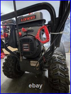 Gardenpro Loncin 420cc Two Stage Gasoline Snow Blower 42in Black Electric Start