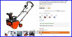 Garvee 20 Electric Snow Blower 1800W Brushless Motor with LED Lights USED