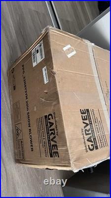 Garvee Cordless 20-Inch 20V Single Stage Snow Blower 4.0Ah Battery Red