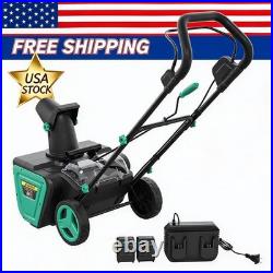 GarveeHome Heavy Duty 20 Cordless Blower, 2×20V Batteries, Self-Propelled Snow