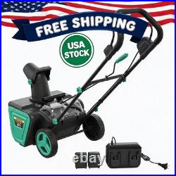 GarveeHome Heavy Duty 20 Cordless Blower, 2×20V Batteries, Self-Propelled Snow