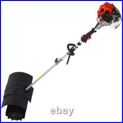 Gas Powered 52CC Snow Broom Sweeper 24x9'' Inch Brush EPA Certified
