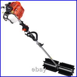 Gas Powered Broom Sweeper 52CC 2-Stroke 21x10 Brush EPA Certified Orange