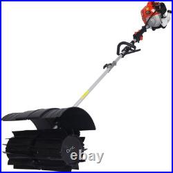 Gasoline Paddle Sweeper 52CC 2-Stroke 1700W for Snow Leaves EPA 27.2 Red EPA