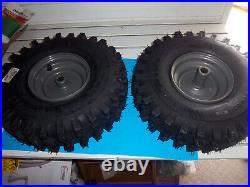 Gray Snow Blower Wheel Assy Set 15x500-6 3/4 X 4 3/16 Pinned Hub 212-008 Se