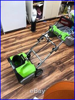 GreenWorks PRO 20 inch 120V Snow Thrower Free Shipping Benefits Charity