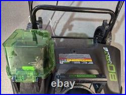 GreenWorks SNB401 Cordless SnowThrower 20'', BATTERY AND CHARGER NOT INCLUDED