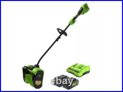 Greenworks 12 Brushless Snow Shovel with Light Kit 24V Lithium Ion, Adjustable