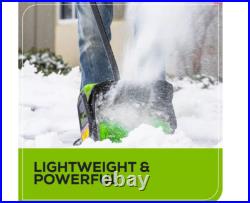 Greenworks 12 Brushless Snow Shovel with Light Kit 24V Lithium Ion, Adjustable