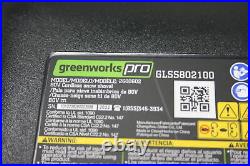 Greenworks 2600602 Lightweight 80 Volt 12 Inch Cordless Snow Shovel Green Black