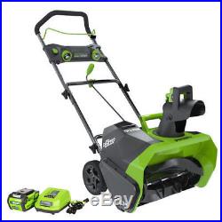 Greenworks 26272 40V G-MAX Cordless Lithium-Ion 20 in. Snow Thrower New