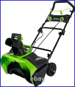 Greenworks 40 Volt 20' Brushless Snow Blower with 4.0Ah Battery and Charger