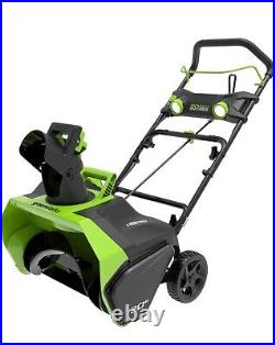 Greenworks 40V. 20 Brushless Cordless Snow Blower, Tool Only, Green