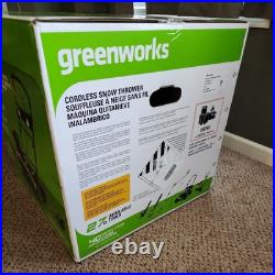 Greenworks 40V 20 Cordless Battery Snow Blower with 5.0Ah Battery & Charger NEW Greenworks 40V 20 Cordless Battery Snow Blower with 5.0Ah Battery & Charger NEW