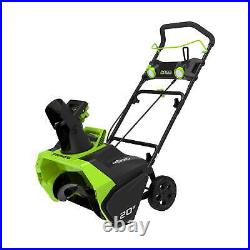 Greenworks 40V 20 Cordless Brushless Snow Blower+(1) 4.0 Ah Battery and Charger