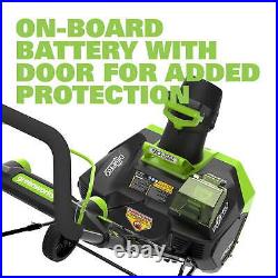 Greenworks 40V 20 Cordless Brushless Snow Blower+(1) 4.0 Ah Battery and Charger