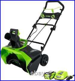 Greenworks 40V (75+ Compatible Tools) 20 Brushless Cordless Snow Blower, 4.0Ah