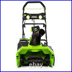 Greenworks 40V Cordless Brushless Motor Snow Blower with Battery and Charger
