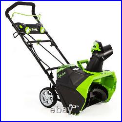 Greenworks 40V Cordless Brushless Motor Snow Blower with Battery and Charger