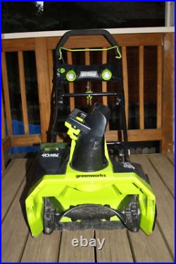 Greenworks 40v 20 Snow Thrower Snow Blower Tool Only No battery