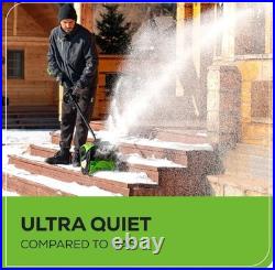 Greenworks 80V 12 Cordless Battery LED Snow Shovel with 2.0Ah Battery & Charger