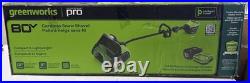 Greenworks 80V 12 Cordless Battery LED Snow Shovel with 2.0Ah Battery & Charger
