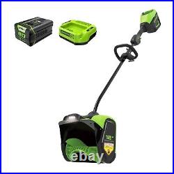 Greenworks 80V 12 inch Cordless Snow Shovel with 2Ah Battery and 2A Charger Greenworks 80V 12 inch Cordless Snow Shovel with 2Ah Battery and 2A Charger