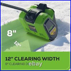 Greenworks 80V 12 inch Cordless Snow Shovel with 2Ah Battery and 2A Charger Greenworks 80V 12 inch Cordless Snow Shovel with 2Ah Battery and 2A Charger