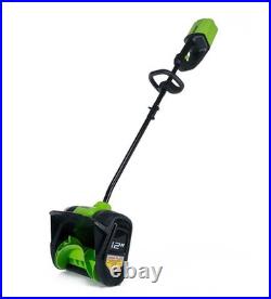 Greenworks 80V 12Cordless Brushless Snow Shovel with 2.0 Ah Battery and R