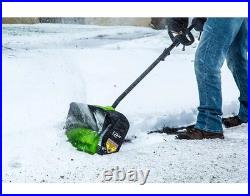 Greenworks 80V 12Cordless Brushless Snow Shovel with 2.0 Ah Battery and R