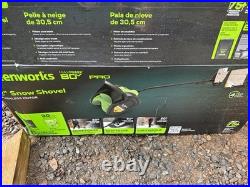 Greenworks 80V 12In Snow Shovel With 2Ah Battery & Charger Kit
