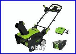 Greenworks 80V 22'' Snow Thrower with 4AH Battery and 4A Charger
