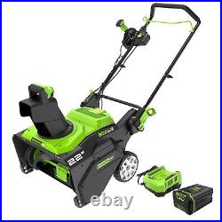 Greenworks 80V 22 inch Snow Blower Thrower SNB403 with 4Ah Battery & Fast Charger