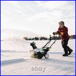 Greenworks 80V 22 inch Snow Blower Thrower SNB403 with 4Ah Battery & Fast Charger