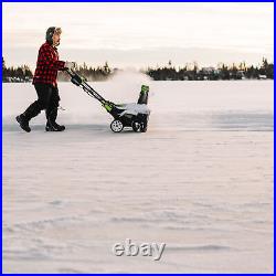 Greenworks 80V 22Cordless Brushless Snow Blower with 4.0 Ah Battery and R