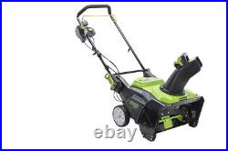 Greenworks 80V 22In Single Stage Snow Blower With 4Ah Battery & Charger Kit