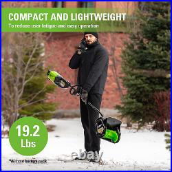 Greenworks 80V (75+ Compatible Tools) 12 Brushless Cordless Snow Shovel, 2.0Ah