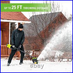 Greenworks 80V (75+ Compatible Tools) 12 Brushless Cordless Snow Shovel, 2.0Ah