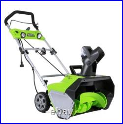 Greenworks Corded Electric Snow Blower Thrower 13-Amp 20 withLED Lights 2600502 Greenworks Corded Electric Snow Blower Thrower 13-Amp 20 withLED Lights 2600502