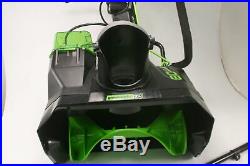 Greenworks PRO 20-Inch 80V Cordless Snow Thrower 2.0 AH 2600402 Easy Fold