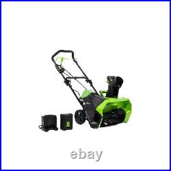 Greenworks Pro 60-Volt 20-in Single-Stage Cordless Electric Snow Blower 4 Ah